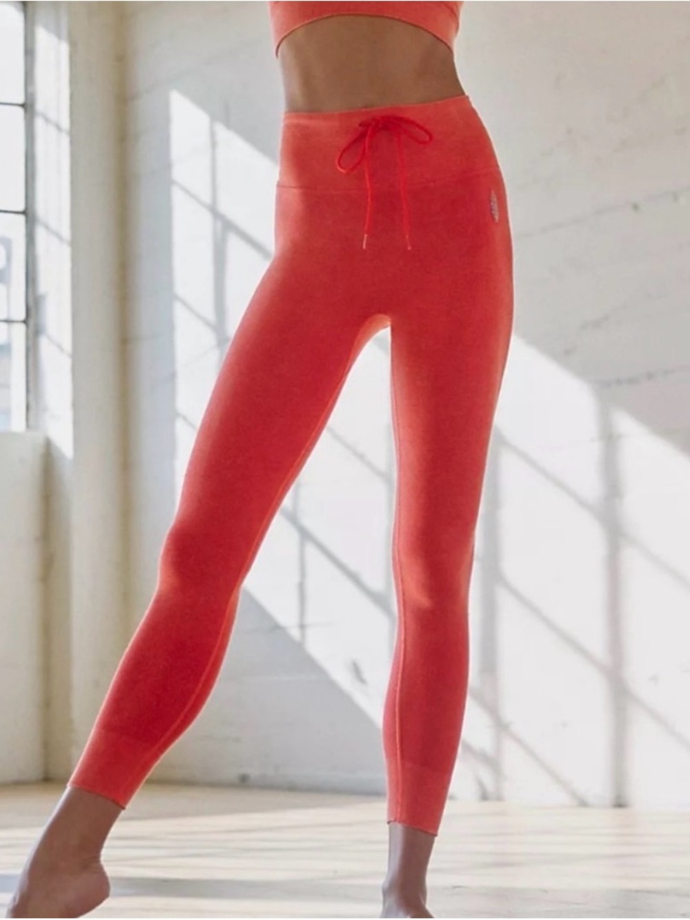 Free People Go To Leggings Washed Red Alert